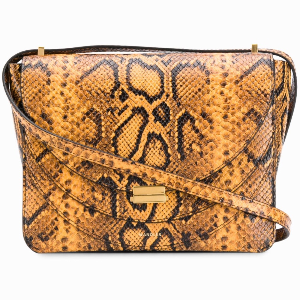 Euc Wandler Luna Python Embossed Bag - image 1